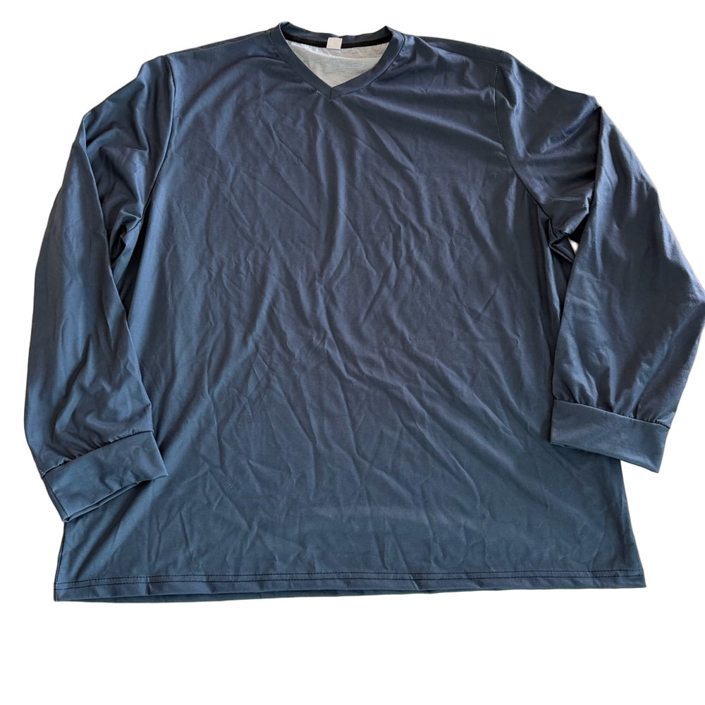 Men's Long Sleeve Vneck Tee Size XXL #260252